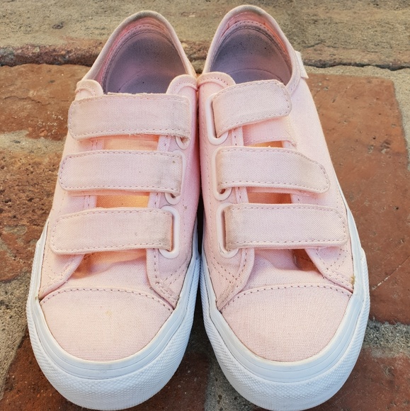 velcro vans pink